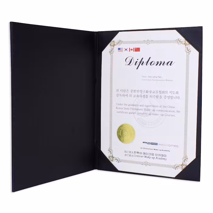 Leather Certificate Document Holder