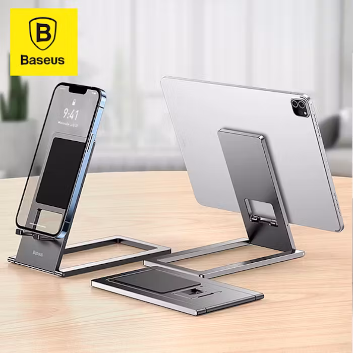 Desktop Phone and Tablet Holder - Baseus Foldable Metallic