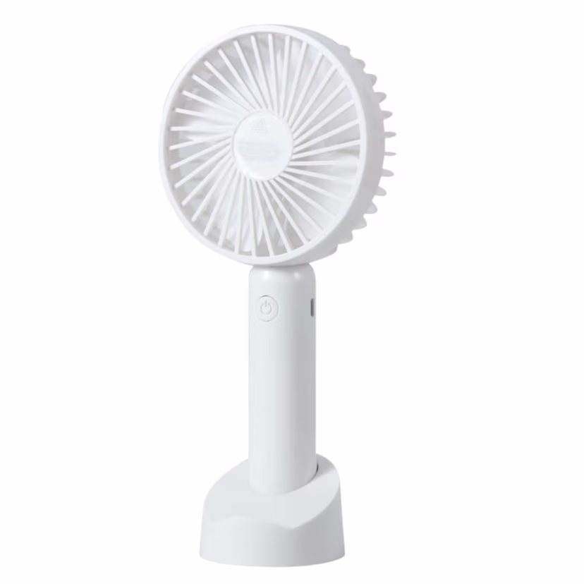 Pastel Desktop Fan with Integrated Phone Stand