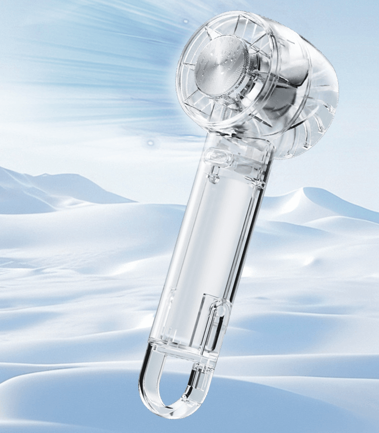 CrystalBreeze Transparent Handheld Fan