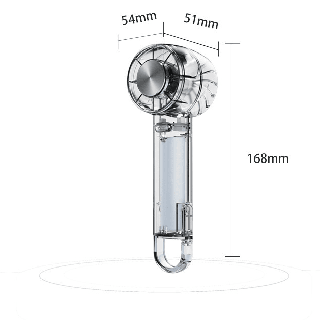 CrystalBreeze Transparent Handheld Fan - alternate view