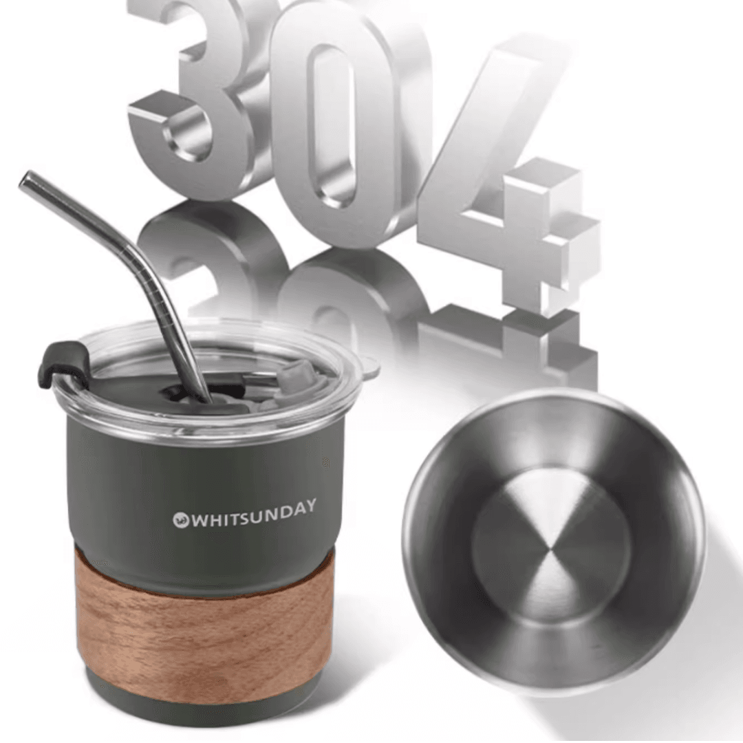 TimberBand Stainless Steel Straw Tumbler - alternate view